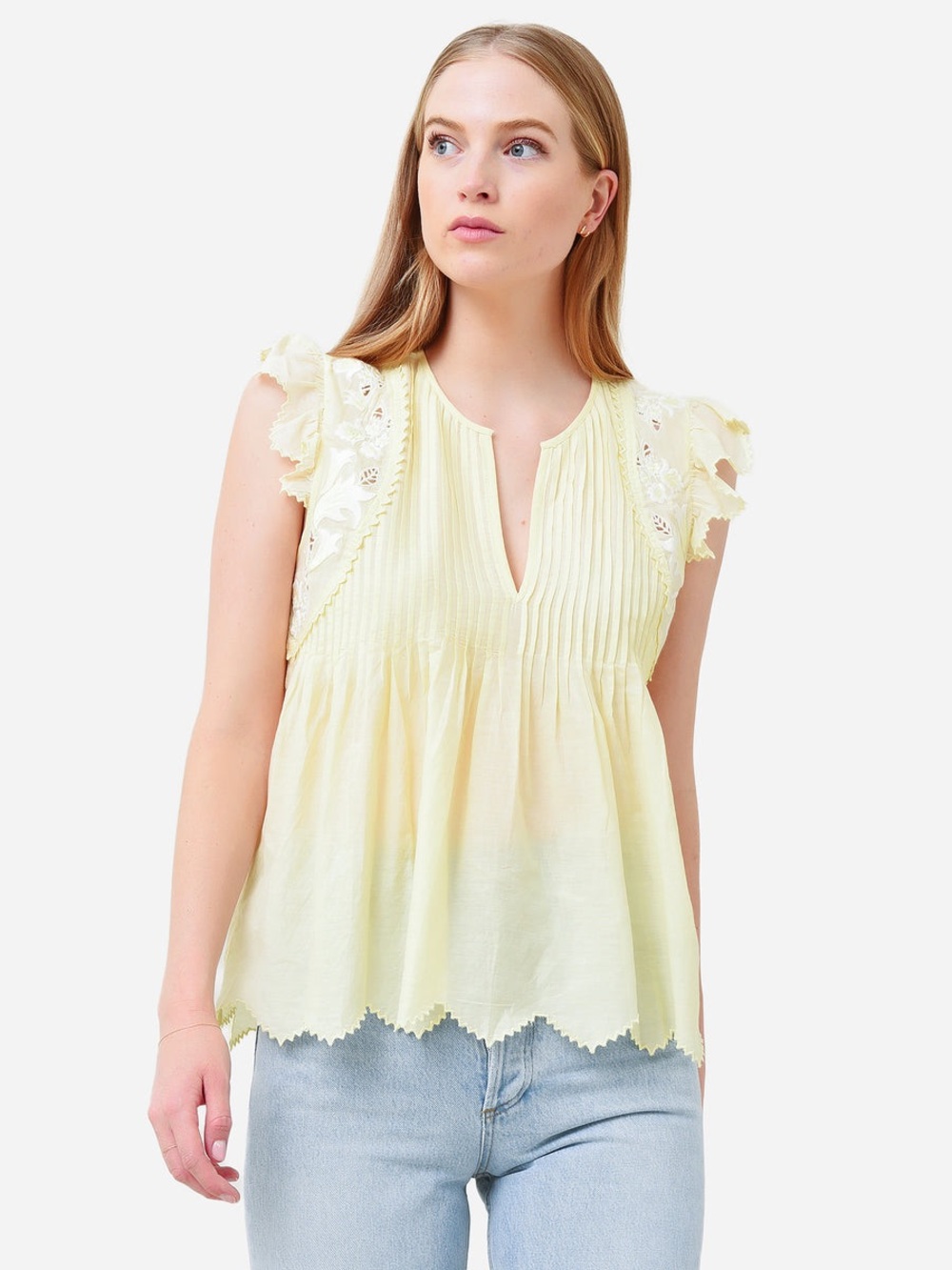 Zadig & Voltaire Tiara Tomboy Blouse Butter Yellow